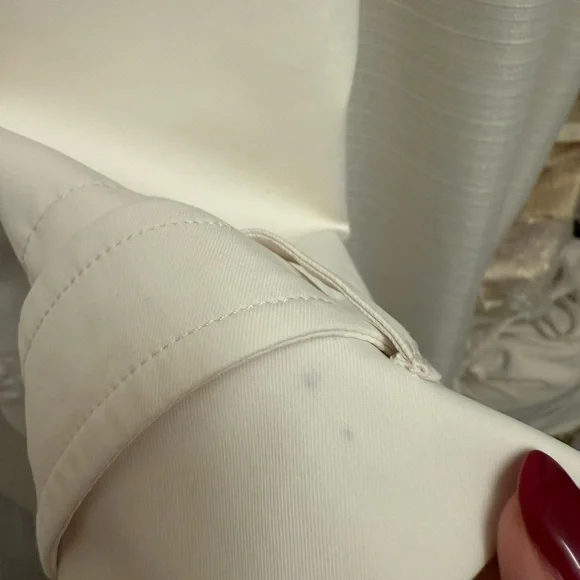 Athleta Rainout Sutro Trench Jacket White Large Tall - Picture 5 of 5